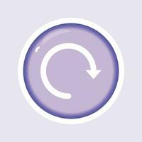 refresh reload reset flat gradient vector icon