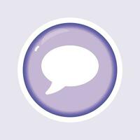 communication bubble flat gradient vector icon