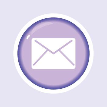 correo electrónico mensaje plano degradado vector icono