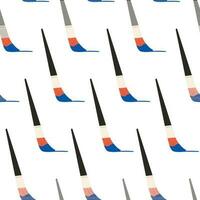 Paint brushes with painted line seamless pattern vector illustration