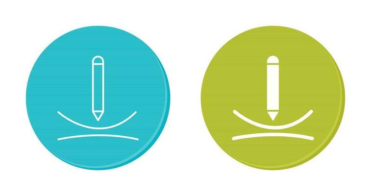 Draw Curve Vector Icon