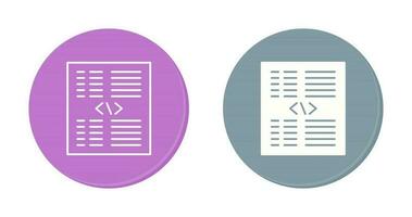 Piece of Code Vector Icon