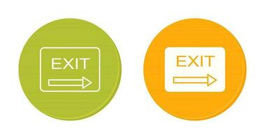 Unique Exit Vector Icon