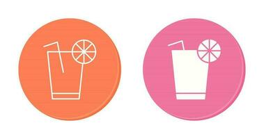 Unique Lemon Juice Vector Icon