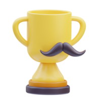 Trophy Father day 3D Illustration png