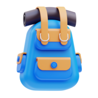 mochila viagem 3d ilustração png