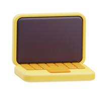 Laptop Vater Tag 3d Illustration png