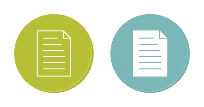 icono de vector de documento único