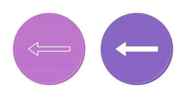 Unique Left Arrow Vector Icon