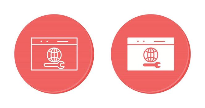 icono de vector de soporte web único