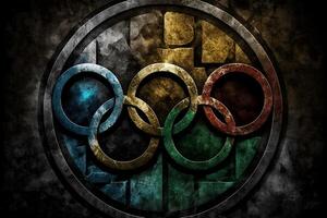 ai generado olimpico juegos símbolo foto