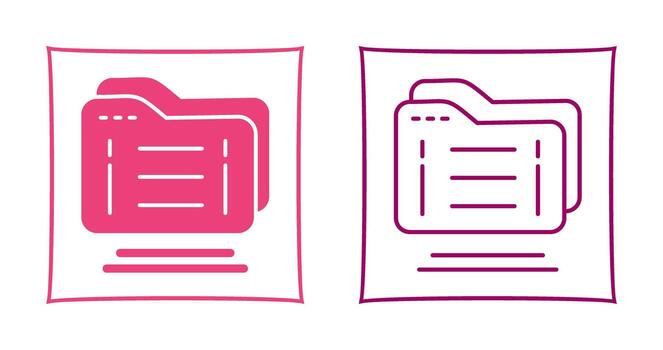 icono de vector de carpeta