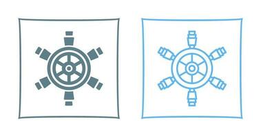 Ship Wheel Vector Icon