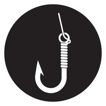 hook icon vector