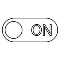 on button icon vector