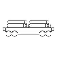 train icon, train carriage vector