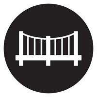 vector de icono de puente