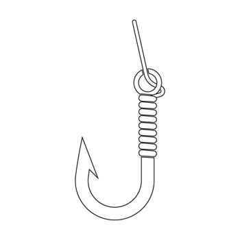 hook icon vector