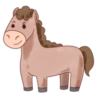 desenho animado Fazenda animal cavalo png