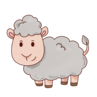 desenho animado Fazenda animal ovelha png