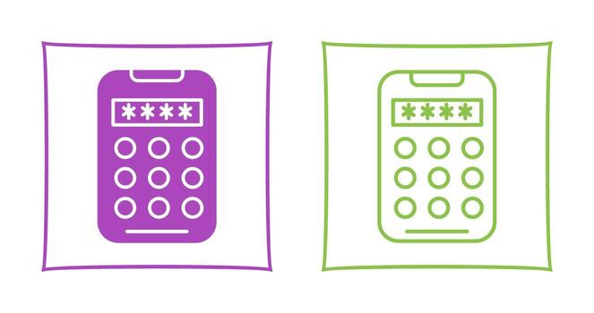icono de vector de código pin