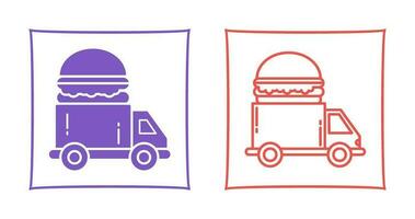 Fast Food Truck Vector Icon