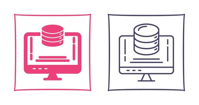 Data Storage Vector Icon