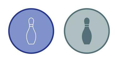 Unique Bowling Pin Vector Icon