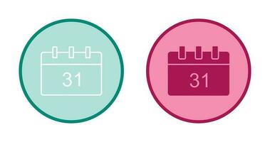 Unique Calendar Vector Icon