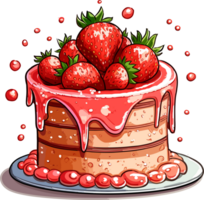 Cartoon Cake , illustration, Cute Design, png