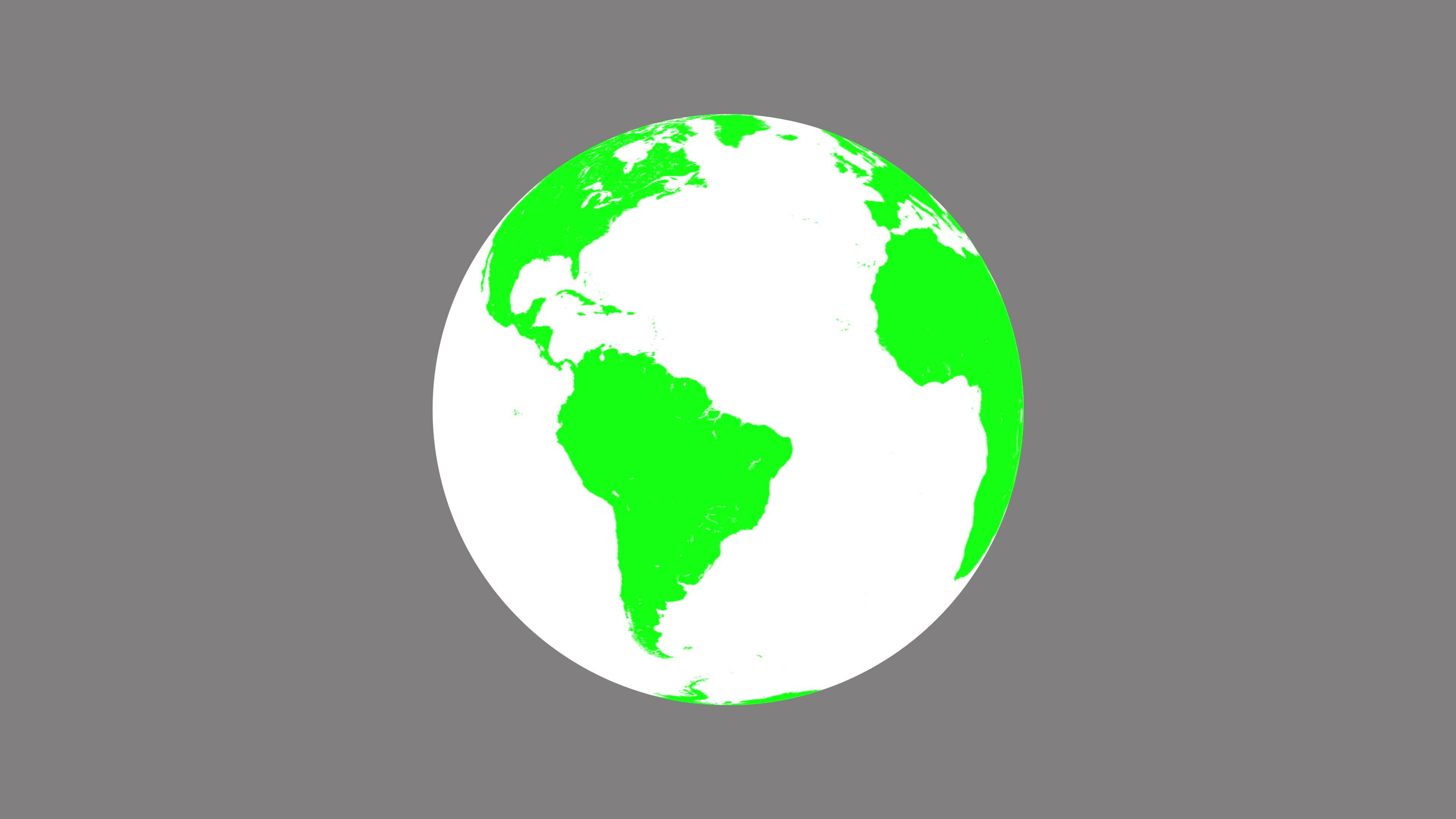 Earth Rotation Animation. Globe Spinning Seamless Loop. 24818105 Stock ...