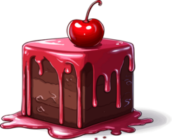 Cartoon Cake , illustration, Cute Design, Tshirt, png