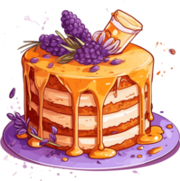 Cartoon Cake , illustration, Cute Design, png