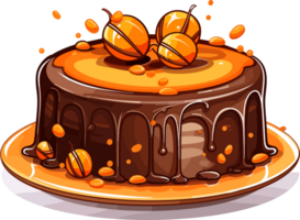 Cartoon Cake , illustration, Cute Design, Tshirt, png