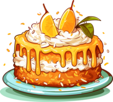 Cartoon Cake , illustration, Cute Design, png