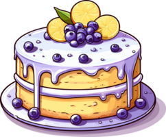 Cartoon Cake , illustration, Cute Design, png