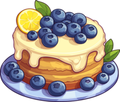 cartone animato torta , illustrazione, carino disegno, maglietta, ai generativo png