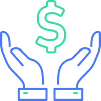 Hand hold money png