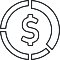 Geld Kuchen Diagramm Symbol png