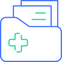 Medical folder line icon png