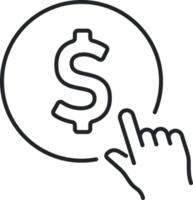 Click money icon png