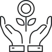 Geld Wachstum Hand Symbol png