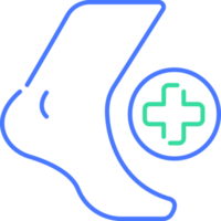 Foot care line icon png