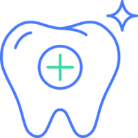 Dental tooth line icon png