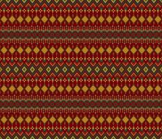 Embroidery indian aztec fabric pattern in christmas theme vector