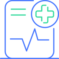 Medical diagnostic line icon png