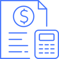 money calculator line icon png