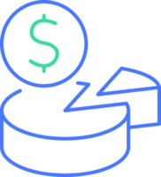 Kuchen Diagramm Geld png