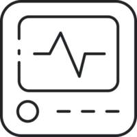 ECG Monitor line icon png