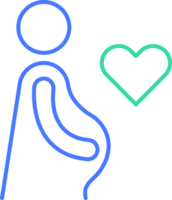 Pregnant women line icon png